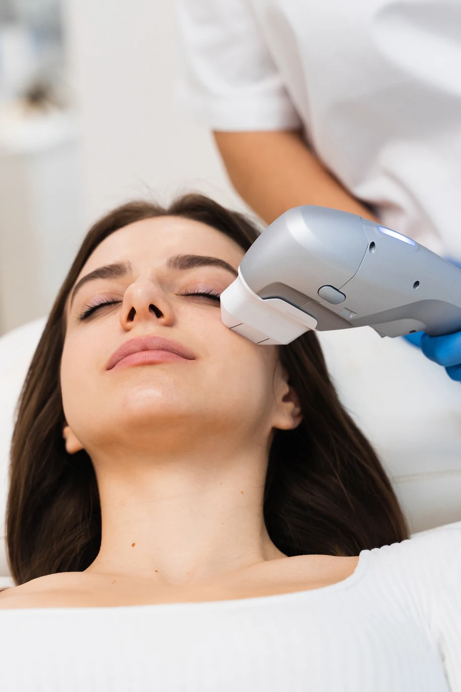 Ultraformer ultraformer-nonsurgical-facelift-process-caucasian-girl-is-having-facelift-procedure-cosmetology-clinic